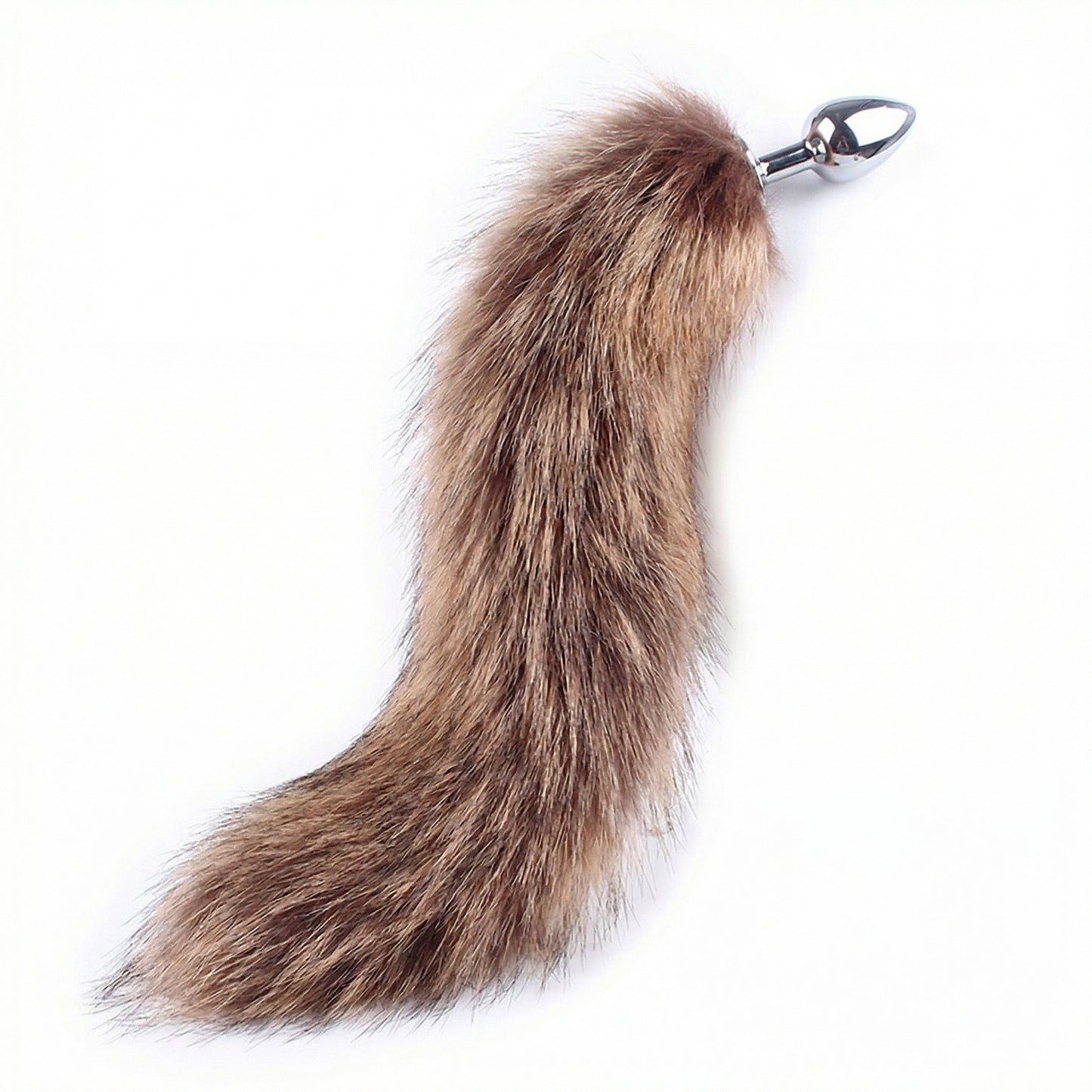 Brown Fox Tail Butt Plug • 18.1 Inch Tail - image 9