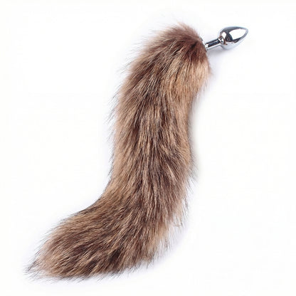 Brown Fox Tail Butt Plug • 18.1 Inch Tail - image 9
