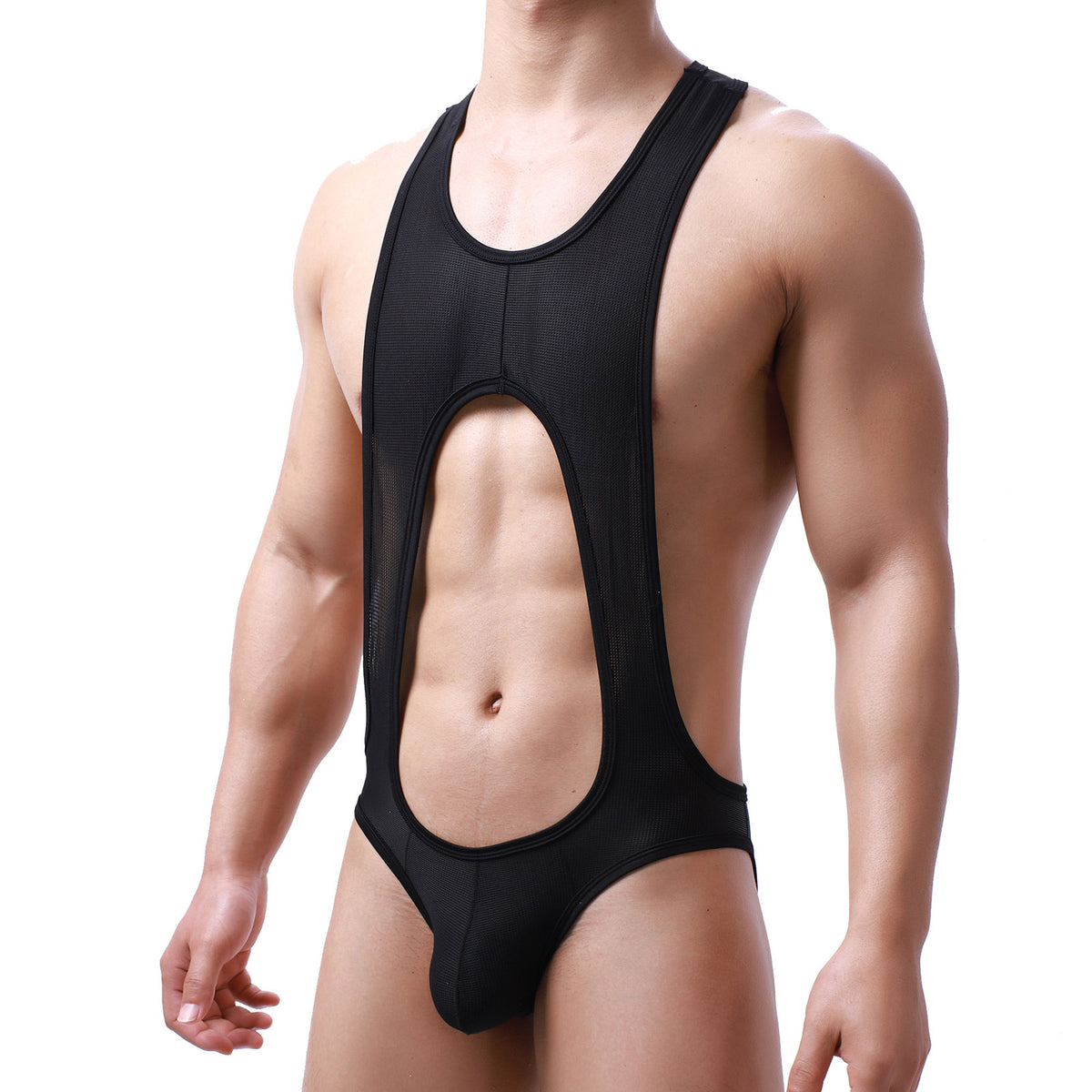 Jockstrap Backless Men Leotard - Black - 2XL - image 9