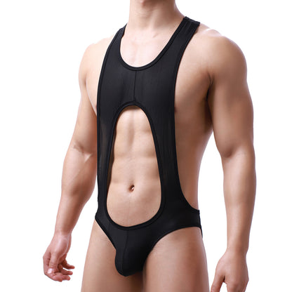 Jockstrap Backless Men Leotard - Black - 2XL - image 9