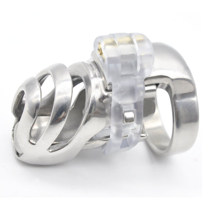 Ch40 - Detachable Prince Albert Lock Chastity Cage - image 0