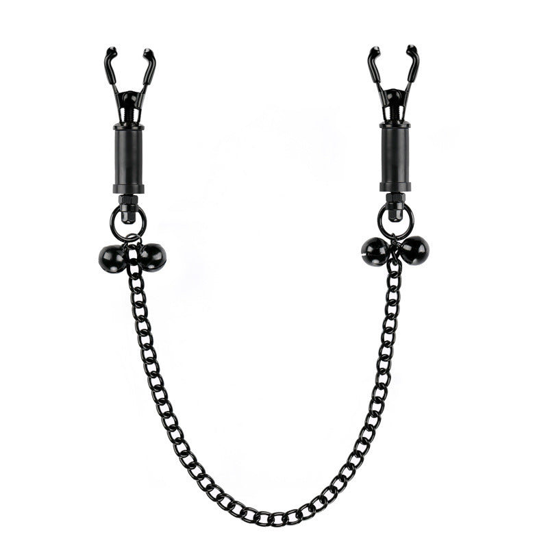 Silicone-tipped Nipple Clamps With Bells - Black - image 3