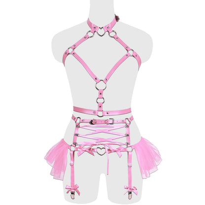 Rebel Corset Harness - Pink - image 4