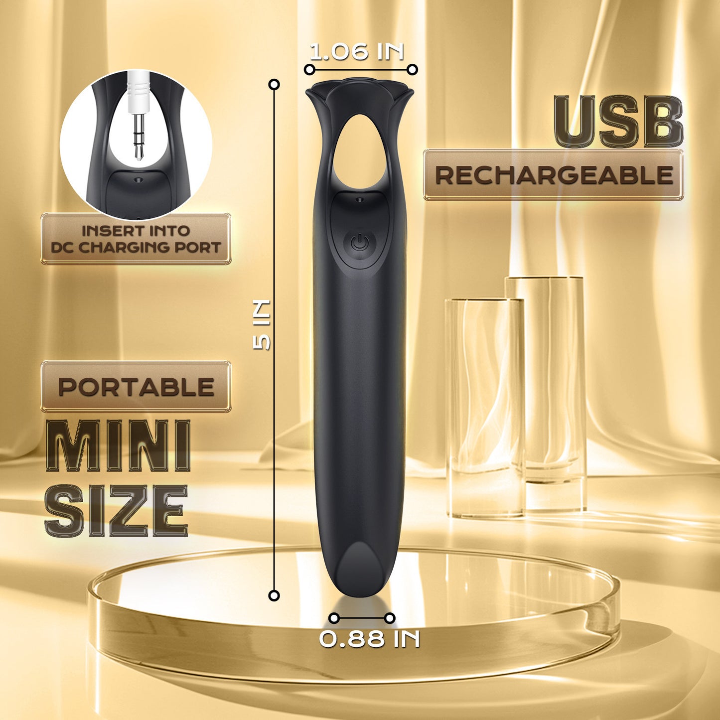 Mini Rose Finger Vibrator  - image 4