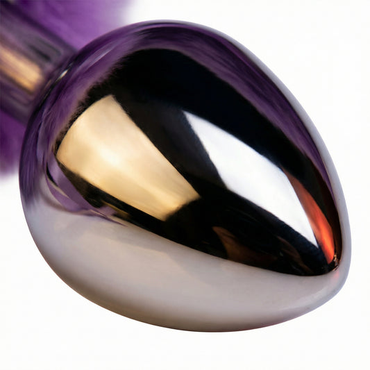 15'' Lavender Fox Tail Plug Set - image 1