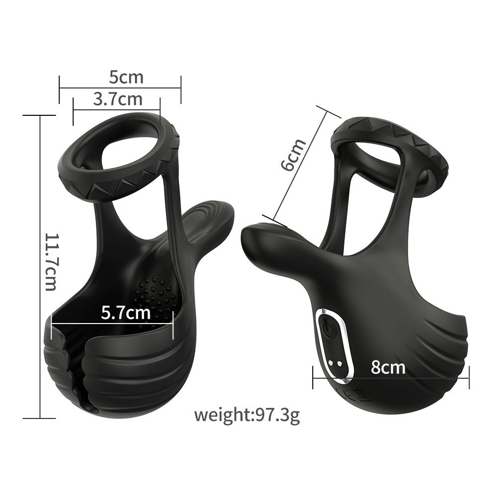 Vibrating Cock Ring - APP Control - Black - image 0
