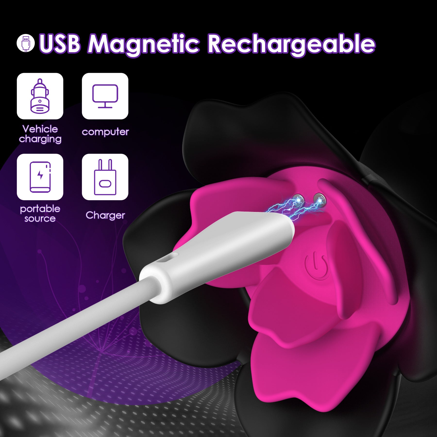 10 Modes Vibration Rose Butt Plug With Remote Control - image 6