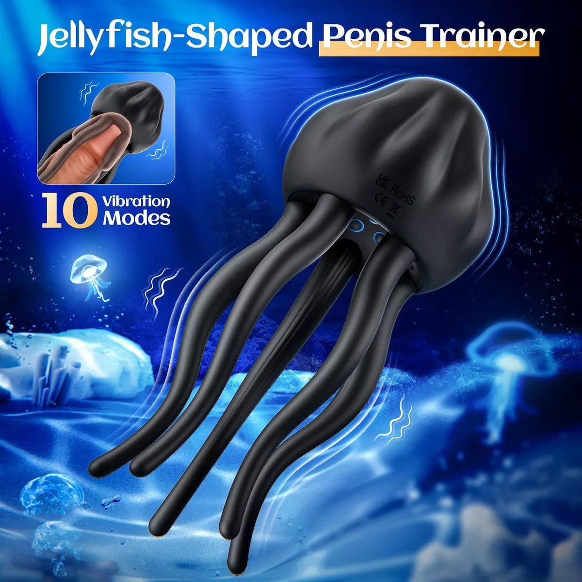 Jellyfish Masturbator Octopus Cock Ring Stroker - image 5