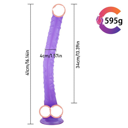 13 Inches Extra Long Silicone Dildo - image 8