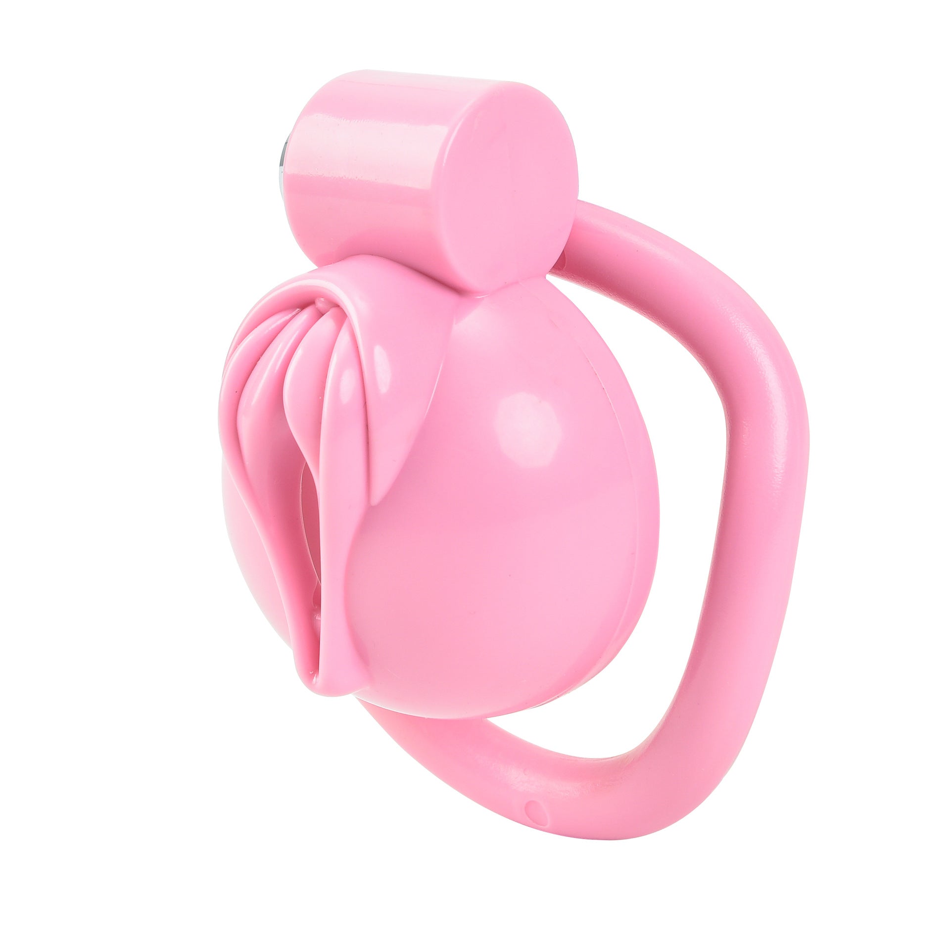 Sissy Chastity Cage with Pussy Shape - Pink - image 0