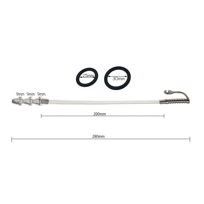 Stainless Steel Beginner Dilator 11'' with 1.18"/0.98" Rings - image 1