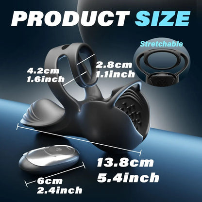 360° Testicle Full Coverage Stimulator Penis Trainer Cock Ring - image 6
