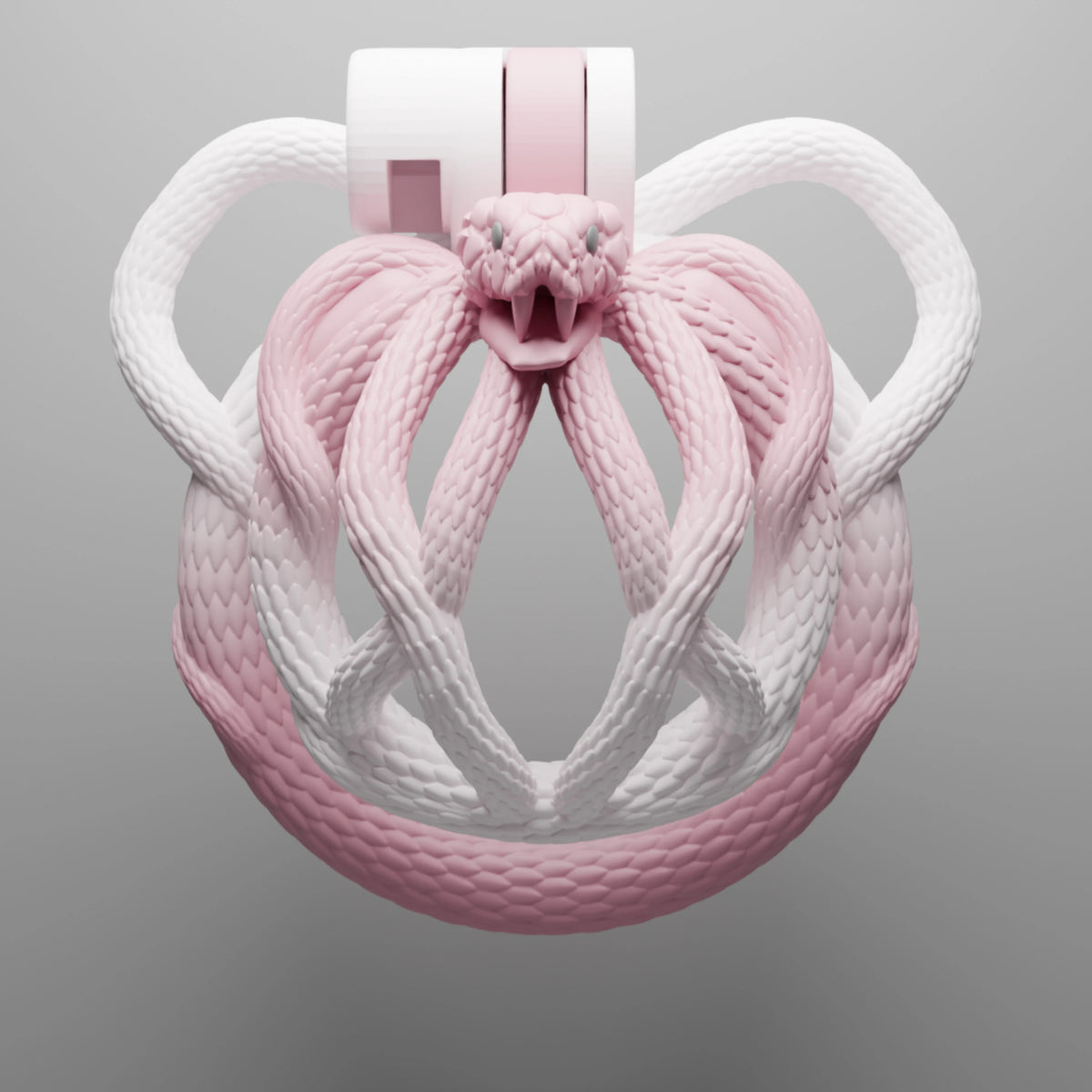 Pink Serpent Chastity Cage - image 1