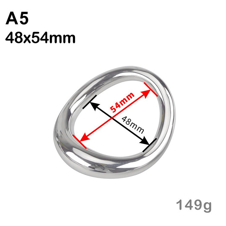 Ergonomic Steel Cock Ring - A5:48x54mm - image 6