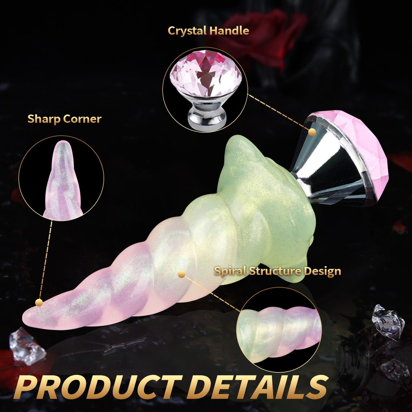 5.19'' Candy Glow Unicorn Plug - image 4