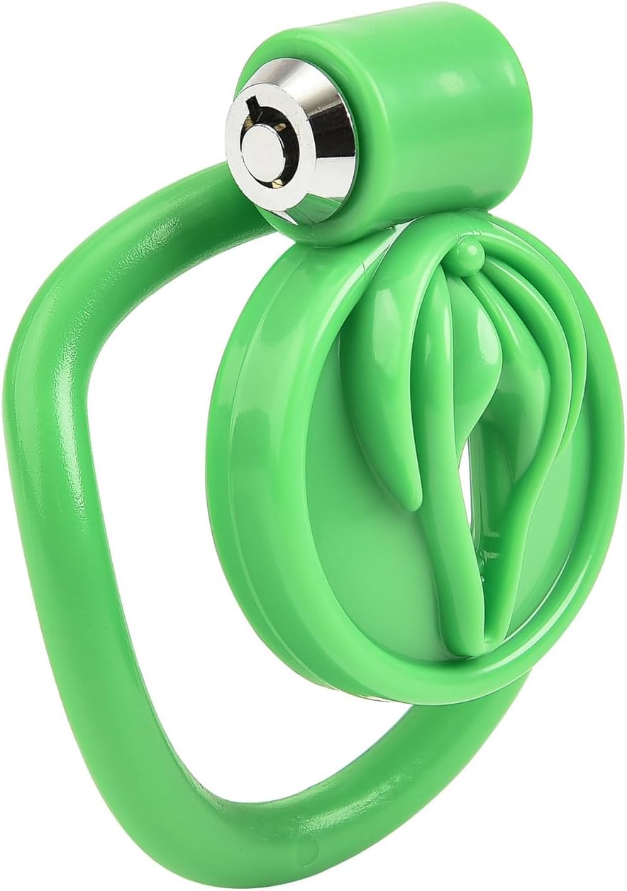 Flat Chastity Cage (Green) - Standard - image 0