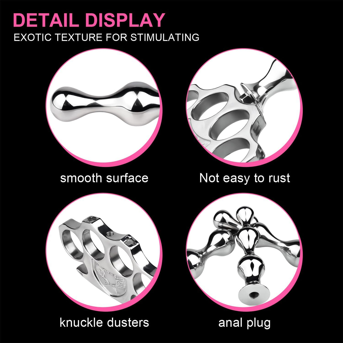 2-in-1 Knuckle Duster Anal Plug - image 5