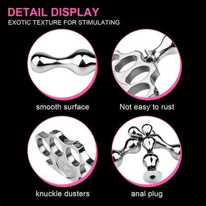 2-in-1 Knuckle Duster Anal Plug - image 5