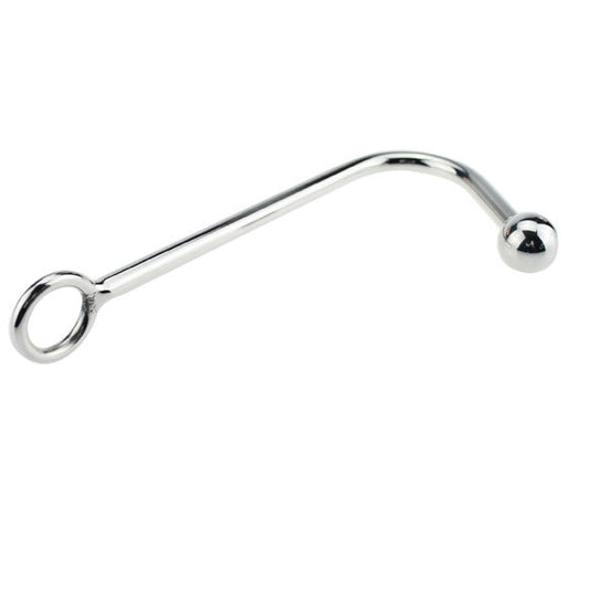 Hooked Stainless Steel Anal Hook - Silver - image 0