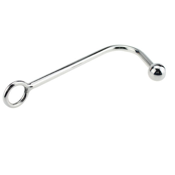 Hooked Stainless Steel Anal Hook - Silver - image 0