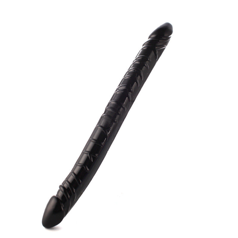 Double Penile Dildo Long - Black - image 5