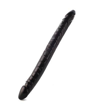 Double Penile Dildo Long - Black - image 5