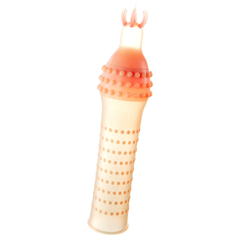 Vibrating Condoms Penis Sleeve Delay Ejaculation Thorn Dot G Spot Cover  - B - image 6