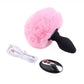 Rabbit Tail Butt Plug Remote Control  - Pink - image 5