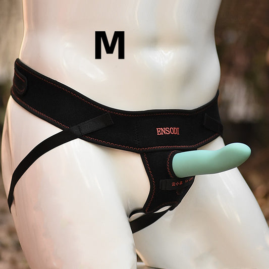 Lesbian Strap-On Harness with Color Options – Perfect Fit & Control - Lake Blue - M - image 1