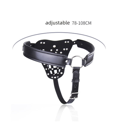 Leather Chastity Belt Chastity Device - image 4
