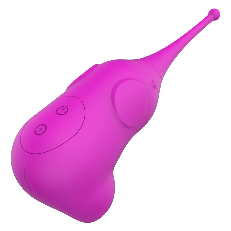 Elephant Shape Clitoris Vibrator Toy - Purple - image 3