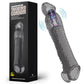 Long and Thick Dragon Cock Sleeve - Translucent Black Vibrating - image 13
