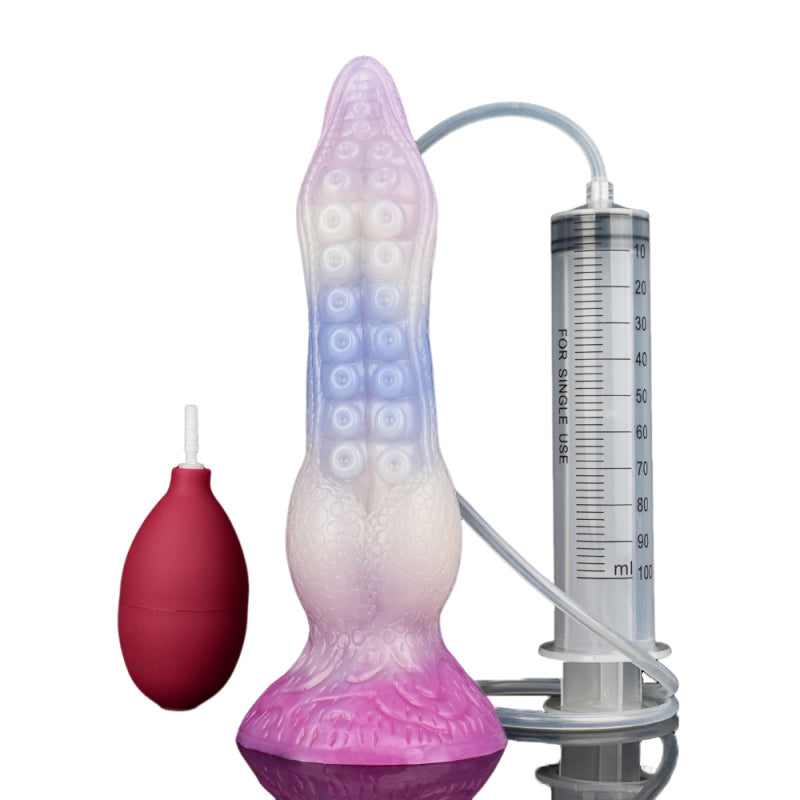 Tentacle Squirting Dildo with Suction Cup  - White - Pro Max - image 8