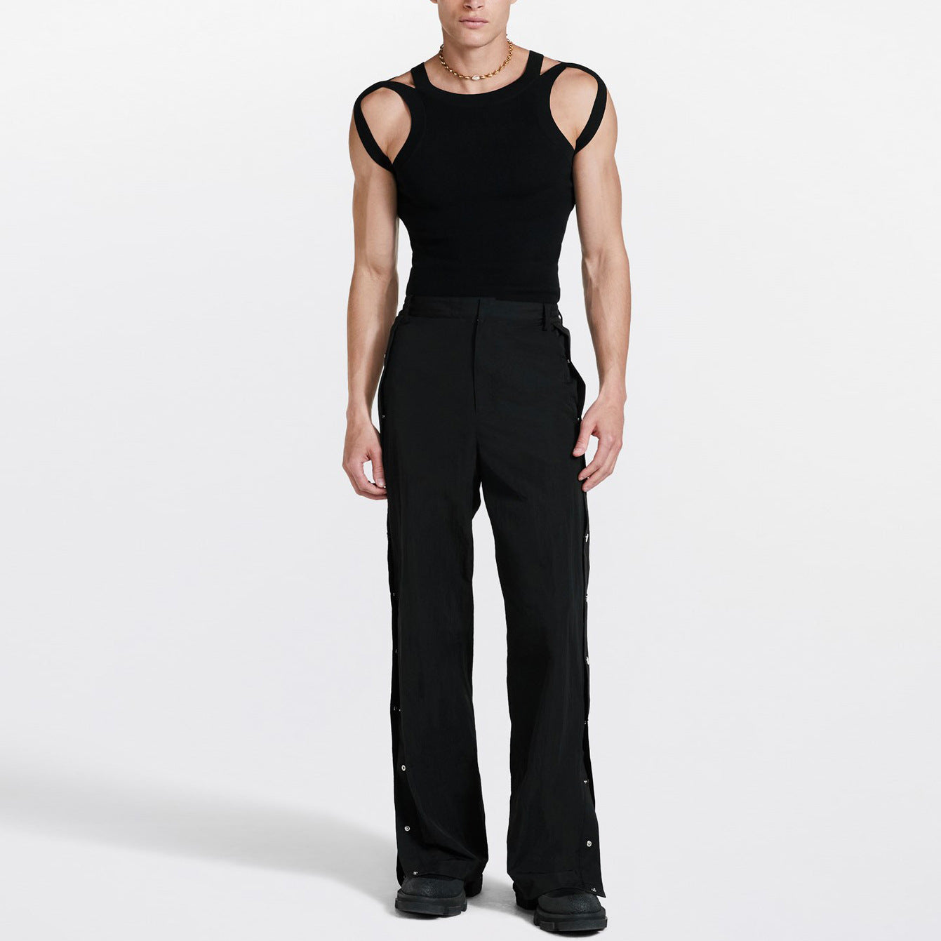 Men's Cut-Out Sexy Stretch Skinny T-Shirt - image 8