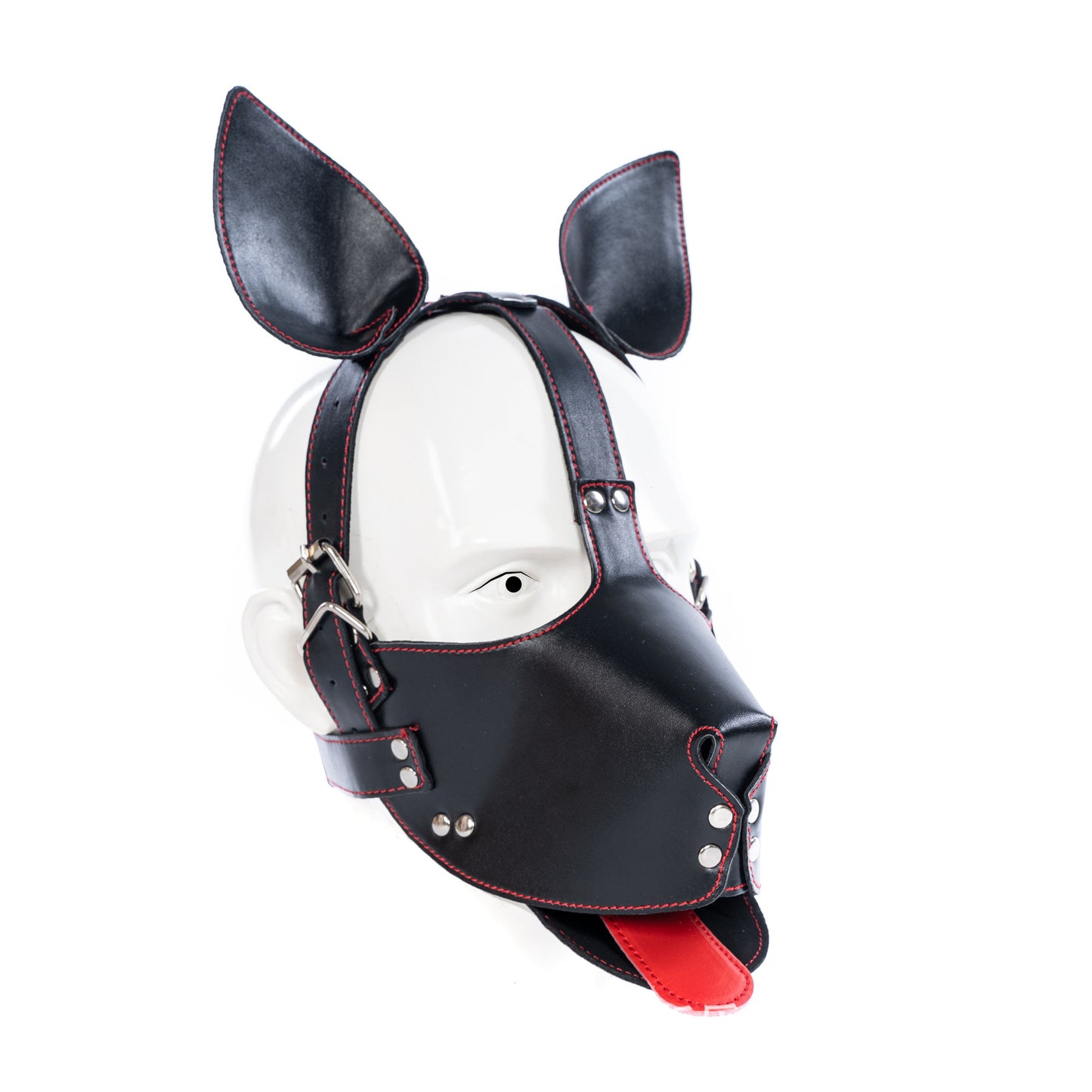 Puppy Erotic Leather Role Play Mask with Gloves - image 3