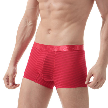 Stripe Mesh Boxer Shorts Black - Red - XXL - image 4