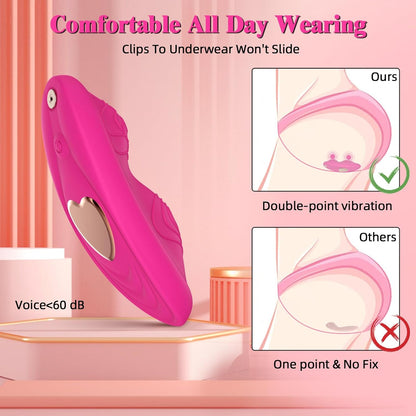 9+9 Vibration Modes APP Remote Control Mini Butterfly Vibrator - image 3