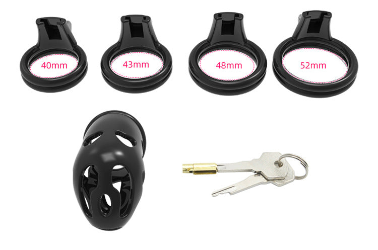 Resin Ghost Chastity Cage (4 Rings Included) - A - image 1
