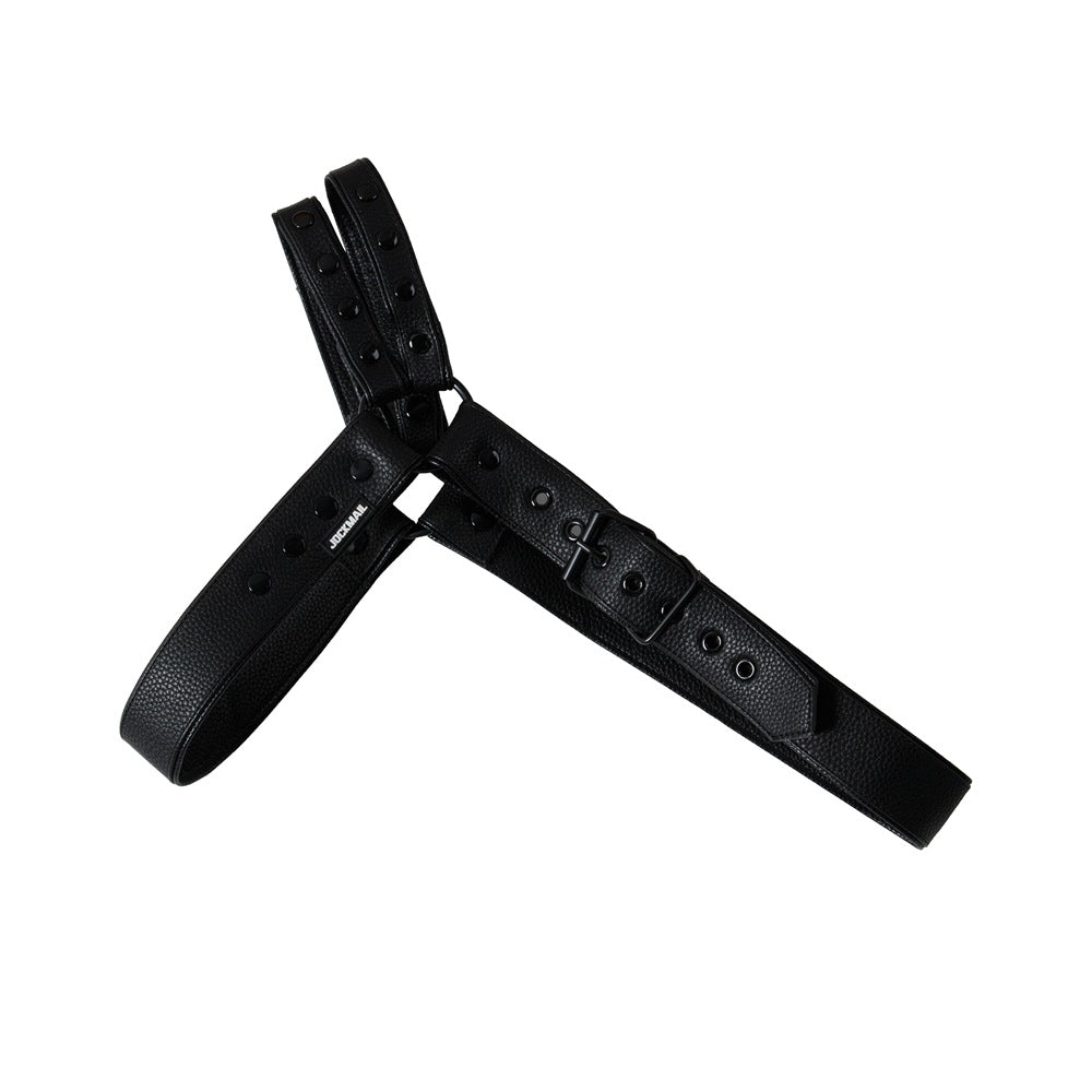 Adjustable Jockmail Men's Harness - Black - One Size - image 7