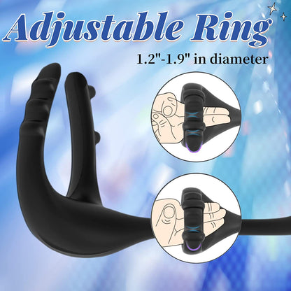 Vibrating Cock Ring With Prostate Masager - image 2
