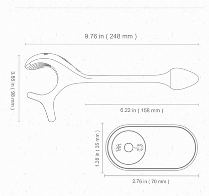 Remote Control Silicone Cock Ring With Vibrating Butt Plug - image 4