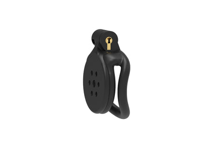 Black Flat Chastity Cock Cage - B - image 0