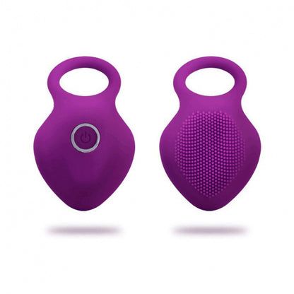 10 Speeds Vibrator With Ring - Purple - image 0