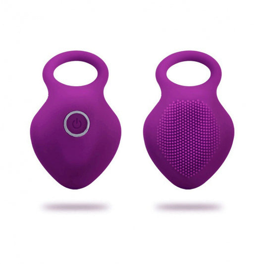 10 Speeds Vibrator With Ring - Purple - image 0