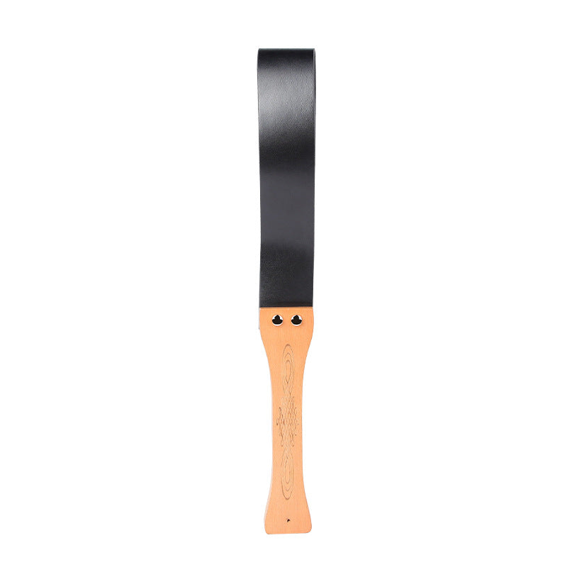SM Leather Flogger Impact Pad - Black - 45cm - image 3
