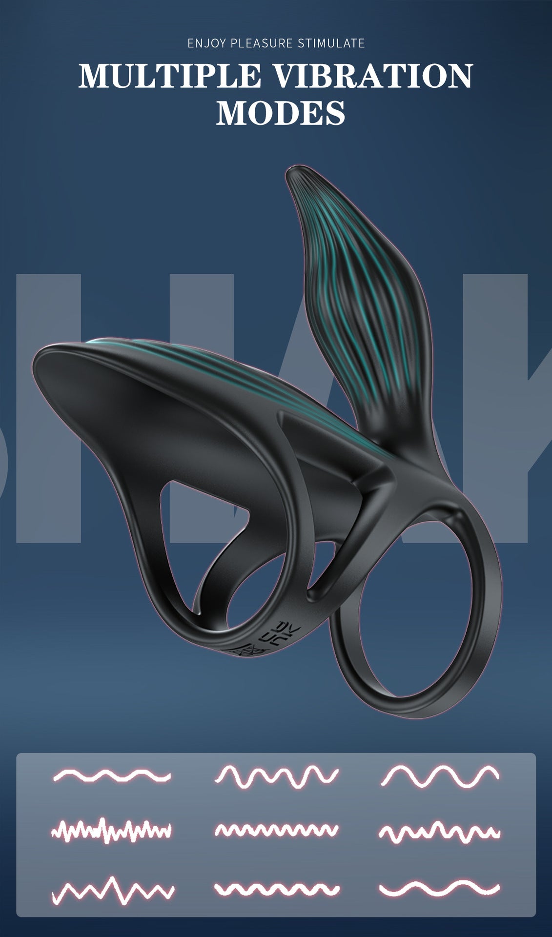Dual-Stimulation Vibrating Penis Ring for Couples – APP-Controlled & Body-Safe - image 3