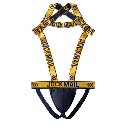 Jockmail Mens Harness With Jockstrap Bodysuit - Yellow - XL - image 20