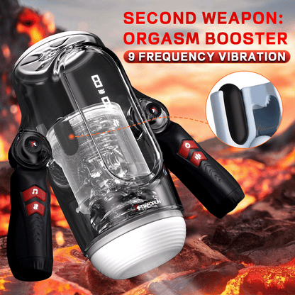 Male Masturbators Automatic Telescopic Vibrator - image 9
