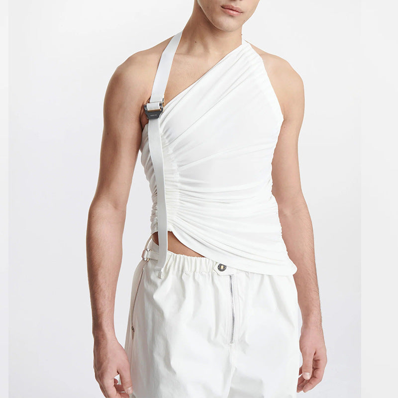Men's Knit Halter Tank Top - image 6