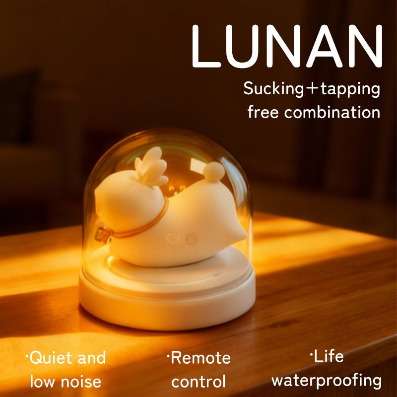 Elk Glow Dual-Stim Night Light Suction & Vibration Massager with UV Sanitize Mode - image 0